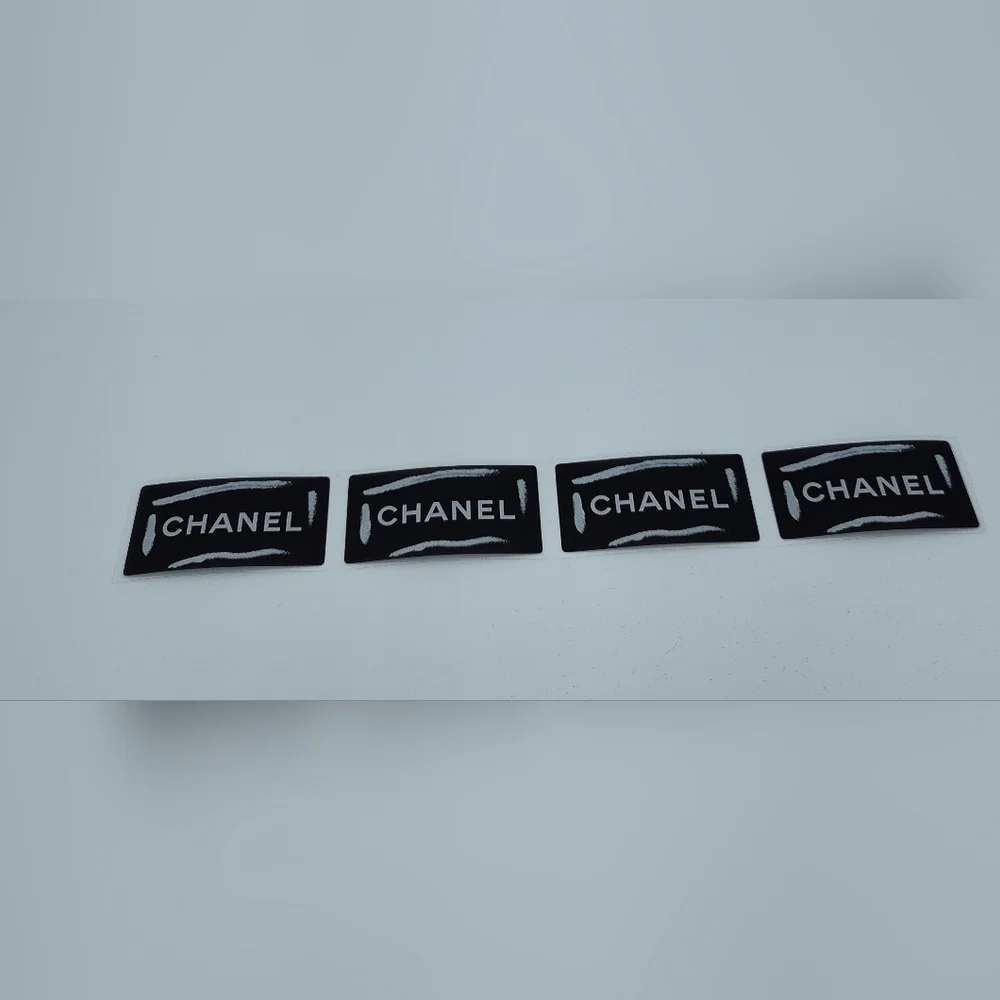 CHANEL Logo Sticker Labels x4 | Authentic Luxury Packaging 2â x 1â - Picture 1 of 1